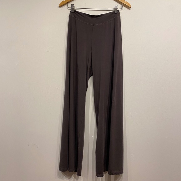 Hard Tail Forever Grey Wide Leg Yoga Loungewear Pants Size Small - Picture 1 of 5